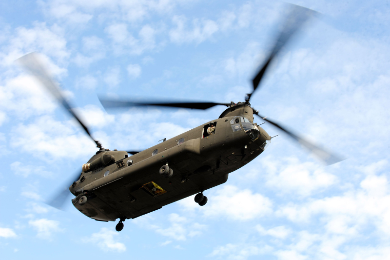 Illustration for article titled Astronaut Delivers Camaro Pace Car Via Chinook Helicopter